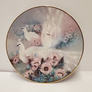 Wings of Snow The Peacocks  lena liu plate